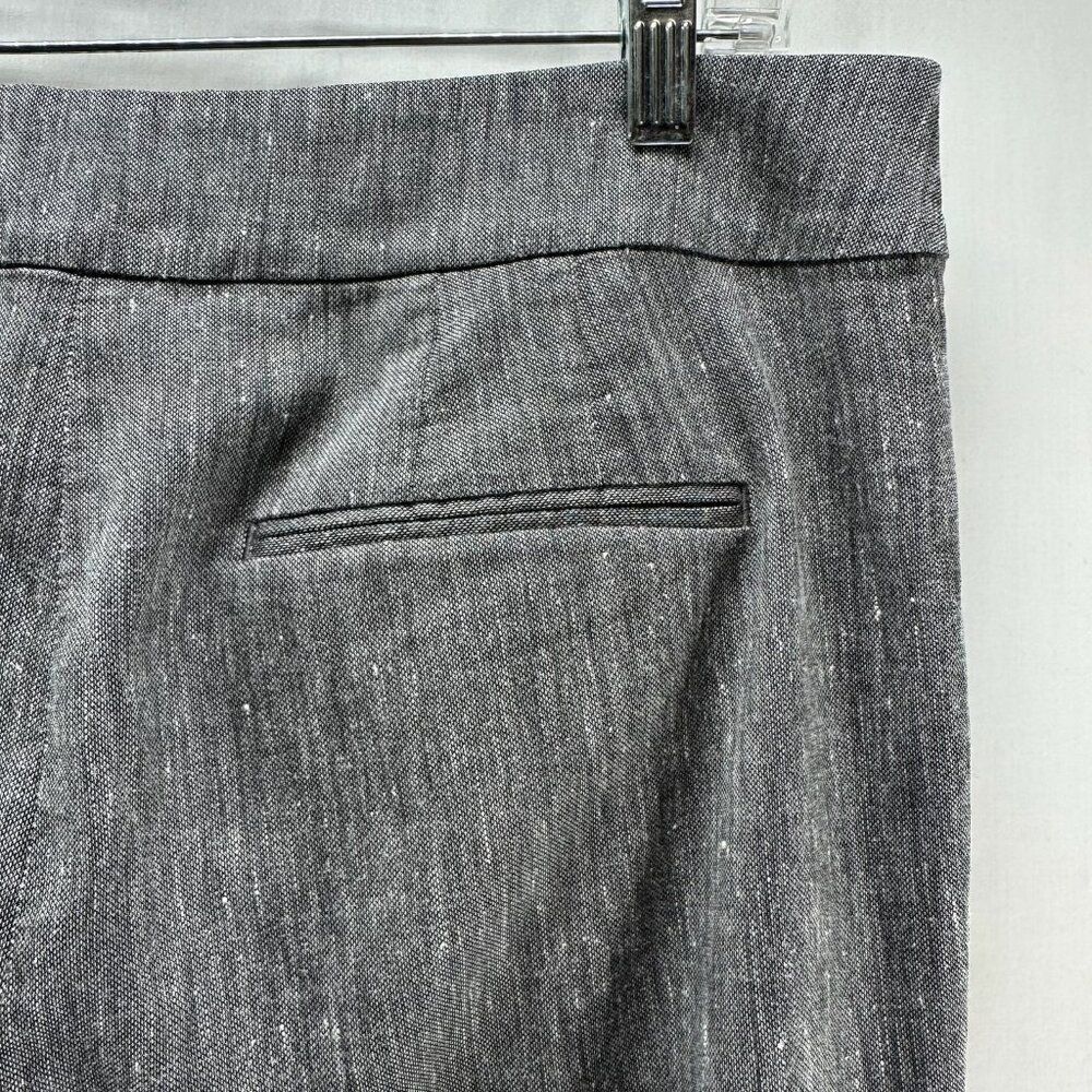 WHBM Modern Boot Dress Pants Womens 8R Tweed Lined Mid Rise Work Heathered Gray - Picture 11 of 13